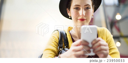Woman Women Connection Digital Device Internet Concept 23950033