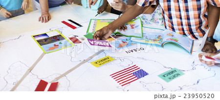 Geography Worldwide Explorer Continent Country Concept 23950520