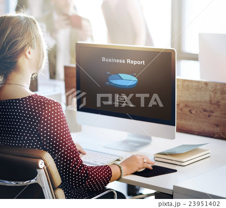 Business Report Analytics Analysis Statistics Concept 23951402