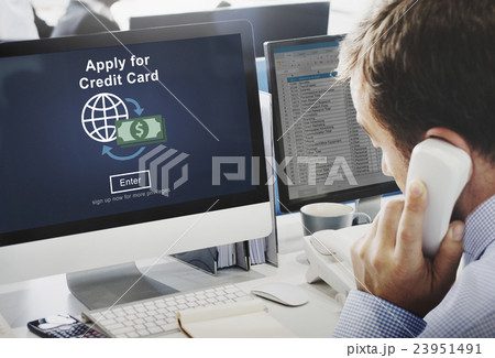 Apply for Credit Card Loan Payment Banking Concept Apply for Credit Card Loan Payment Banking Concept 23951491
