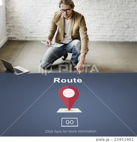 Route Direction Position Map Concept 23951901