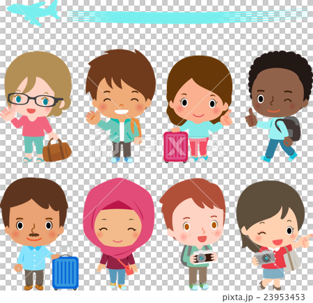 來自不同國家的旅客 23953453