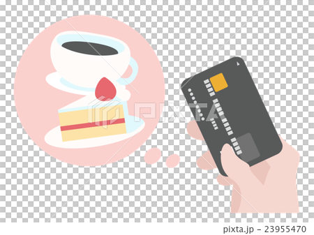 イラスト素材 クレジットカード支払い 食事 イラスト素材 クレジットカード支払い 食事 23955470