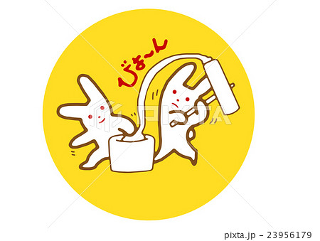 餅つきをするうさぎさん 23956179