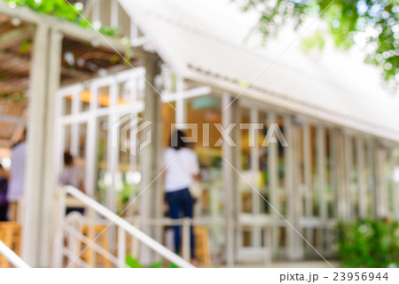 Coffee shop blur background with bokeh. 23956944