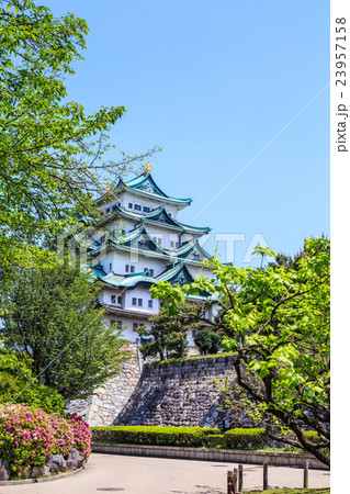 新緑の季節　名古屋城 23957158