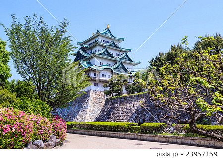 新緑の季節　名古屋城 23957159