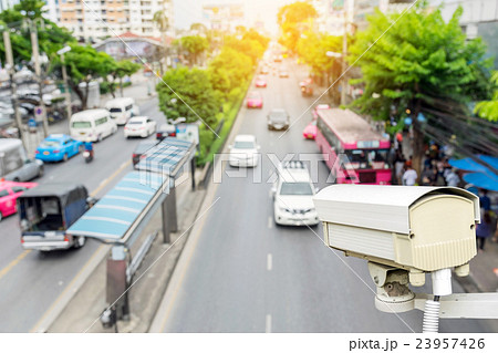 traffic security camera surveillance (CCTV) traffic security camera surveillance (CCTV) 23957426