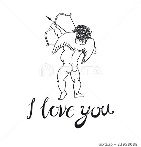 I love you. Vector illustration. angel I love you. Vector illustration. angel 23958088