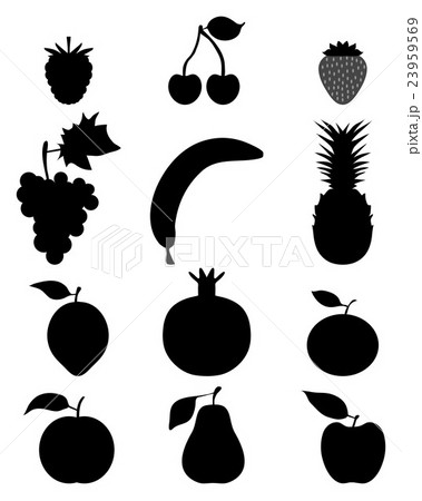 silhouettes of fruit silhouettes of fruit 23959569