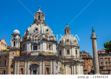 Church domes in Rome Church domes in Rome 23960420