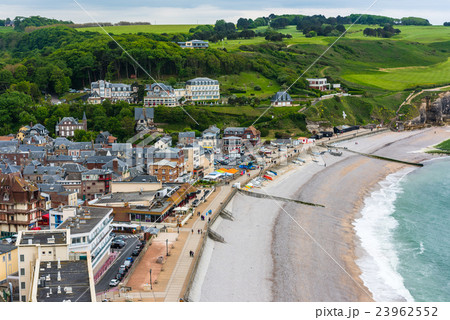 View to Etretat, France from above 23962552