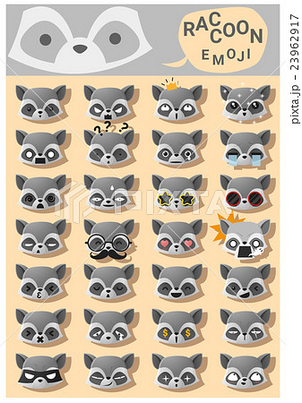Raccoon emoji icons 23962917