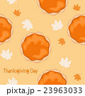 Pumpkin pie with leaves seamless pattern 23963033