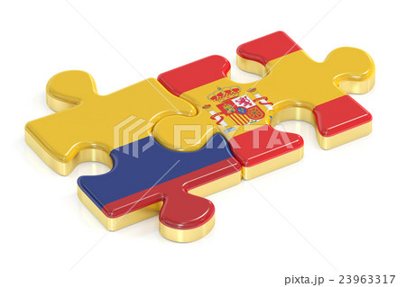Spain and Columbia puzzles from flags 23963317