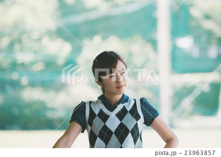 Japanese woman golfer , housewife Japanese woman golfer , housewife 23963857