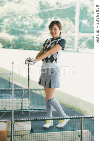 Japanese woman golfer , housewife Japanese woman golfer , housewife 23963859
