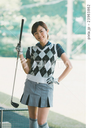 Japanese woman golfer , housewife Japanese woman golfer , housewife 23963862