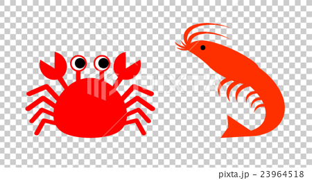 Crab And Shrimp Stock Illustration