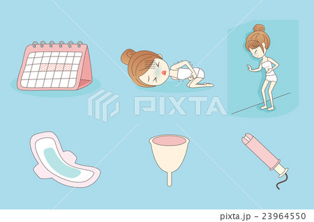 woman is suffering menstrual pains 23964550