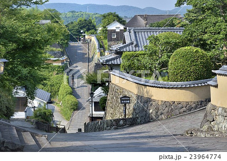 古都 杵築 塩屋の坂 酢屋の坂の写真素材