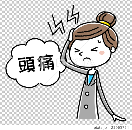 Business woman: headache 23965734