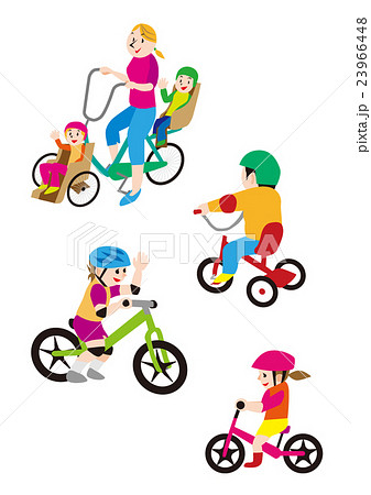 自転車、児童用サイクル、チャルドシート自転車、サイクリング 23966448