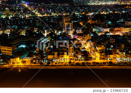 Panoramic view of Ho Chi Minh city by night 23966720
