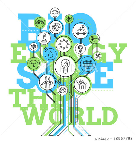 Ecology Infographic. Bio Energy 23967798