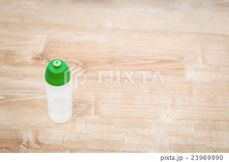 High angle view of bottle on floor 23969990