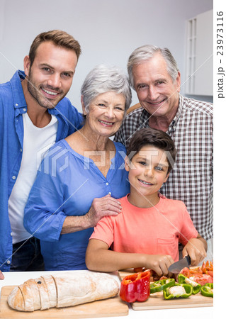 Happy family in the kitchen 23973116