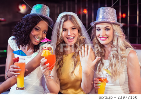 Girls celebrating bachelorette party 23977150