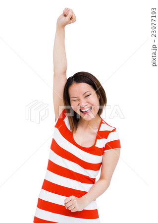 Happy woman smiling at camera Happy woman smiling at camera 23977193