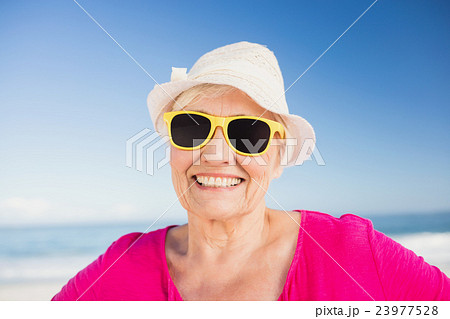 Portrait of smiling senior woman Portrait of smiling senior woman 23977528