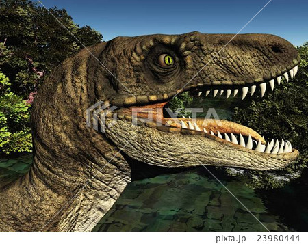 Velociraptor the dinosaur 3d rendering 23980444