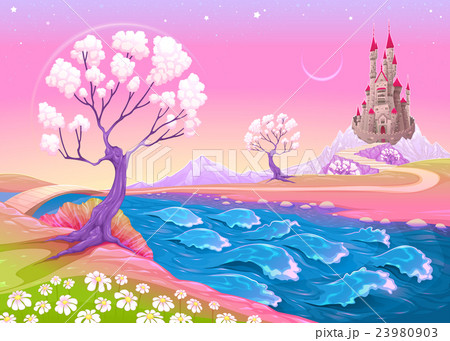 Fantasy landscape with castle 23980903