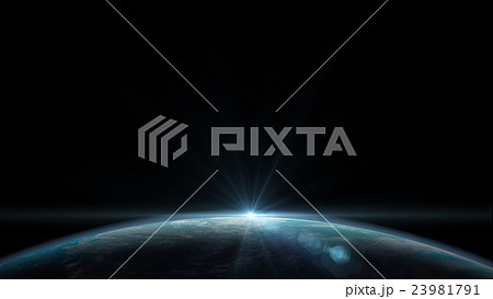 地球３DCG　perming3DCG160812　イラスト素材 23981791