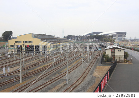 浦和美園駅北の電車車庫 浦和美園駅北の電車車庫 23982981