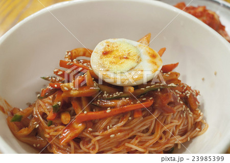 Korean spicy cold noodles (Bibim Guksu) Korean spicy cold noodles (Bibim Guksu) 23985399