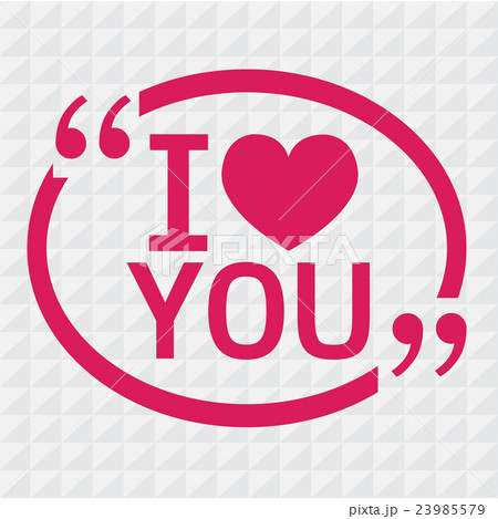 I LOVE YOU Lettering Illustration design 23985579