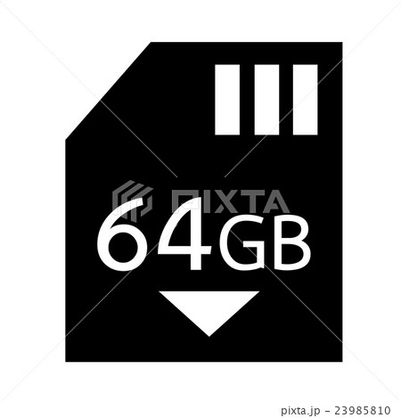 Memory Card 64 Gb icon Illustration design 23985810