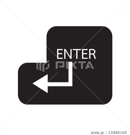 Enter Key Icon Illustration Designのイラスト素材