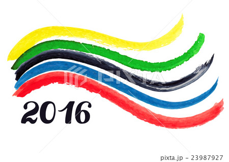 2016 Olympic games.Watercolor strips 23987927