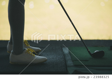 Japanese woman golfer , housewife 23988325
