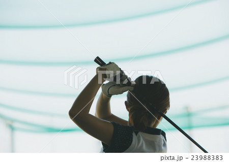Japanese woman golfer , housewife 23988383