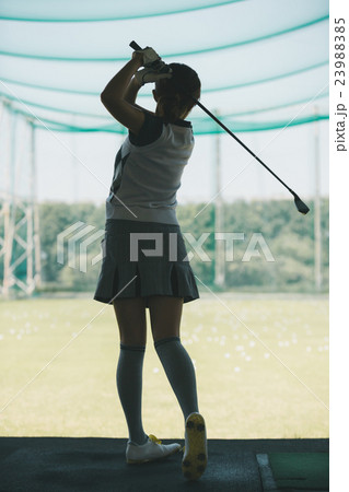 Japanese woman golfer , housewife Japanese woman golfer , housewife 23988385
