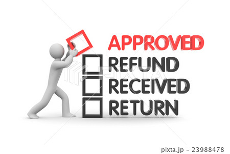 Refund and Finance. Business metaphor 23988478