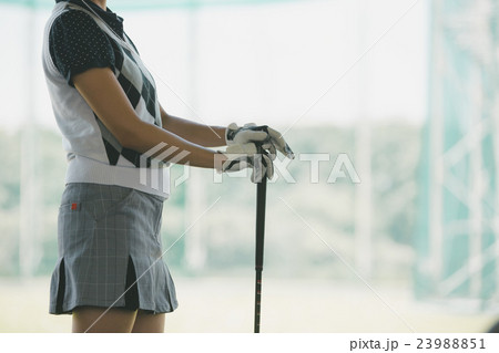 Japanese woman golfer , housewife Japanese woman golfer , housewife 23988851