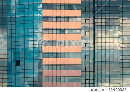 Blue office window close up, backgrounds Blue office window close up, backgrounds 23990382