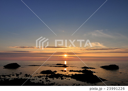 留萌の夕日 23991226